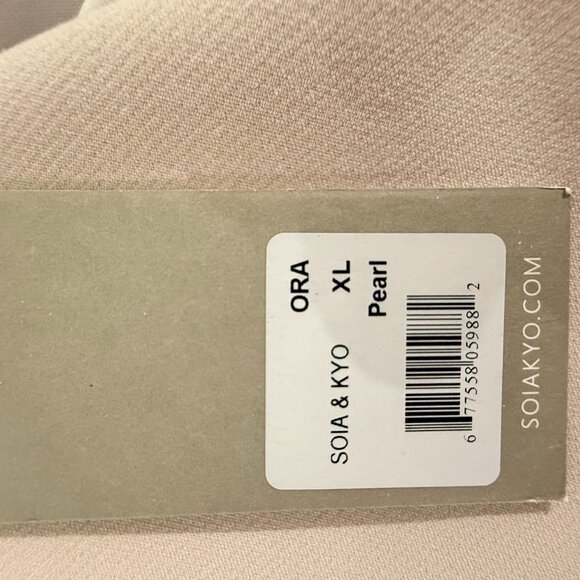 SOIA & KYO | Women's ORA Drapy Coat | Pearl | XL - Picture 9 of 9